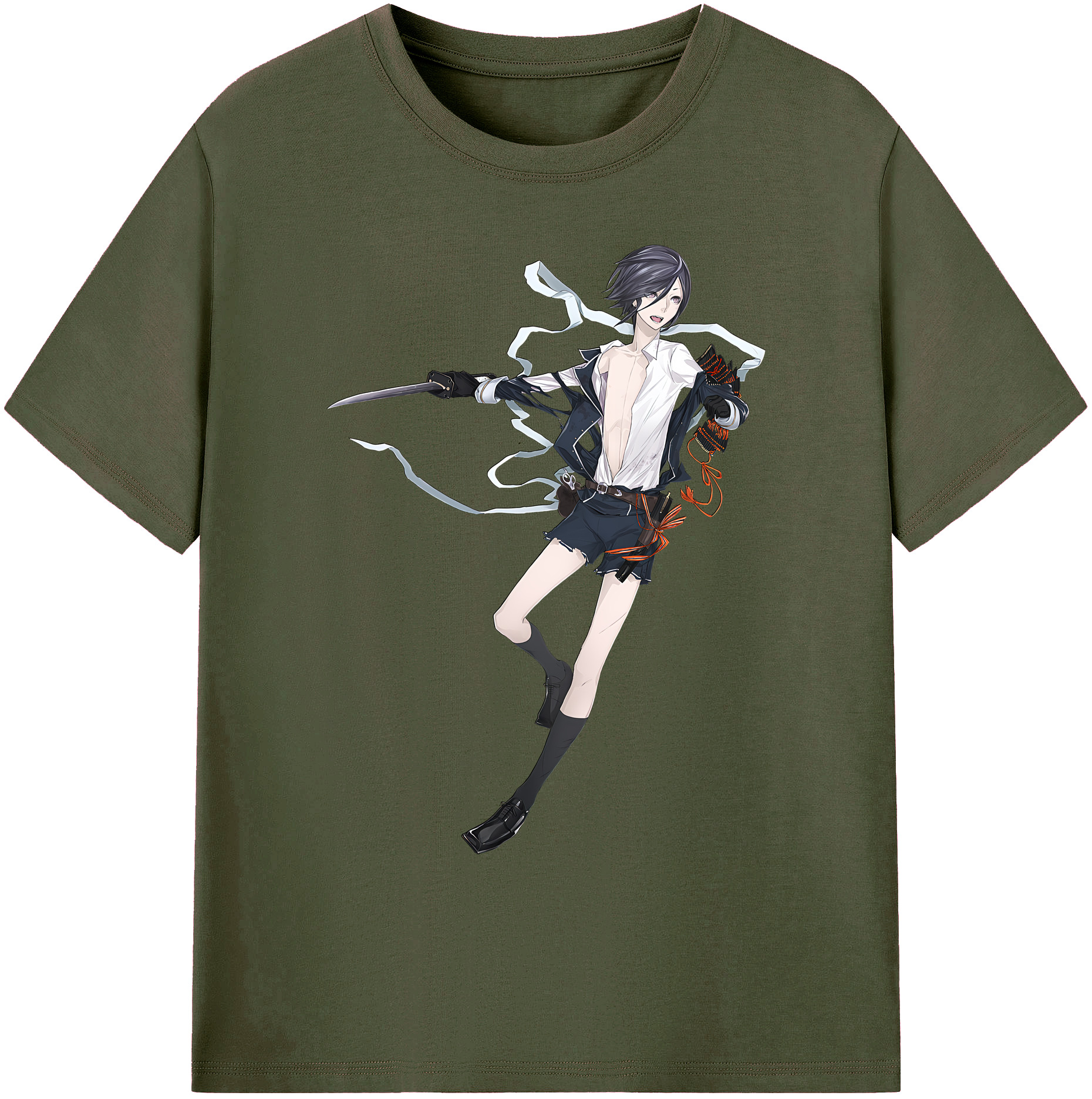 （画像用） 刀剣乱舞 Touken Ranbu 綿100％ メンズ半袖Tシャツ｜肌触りやわらか＆通気性